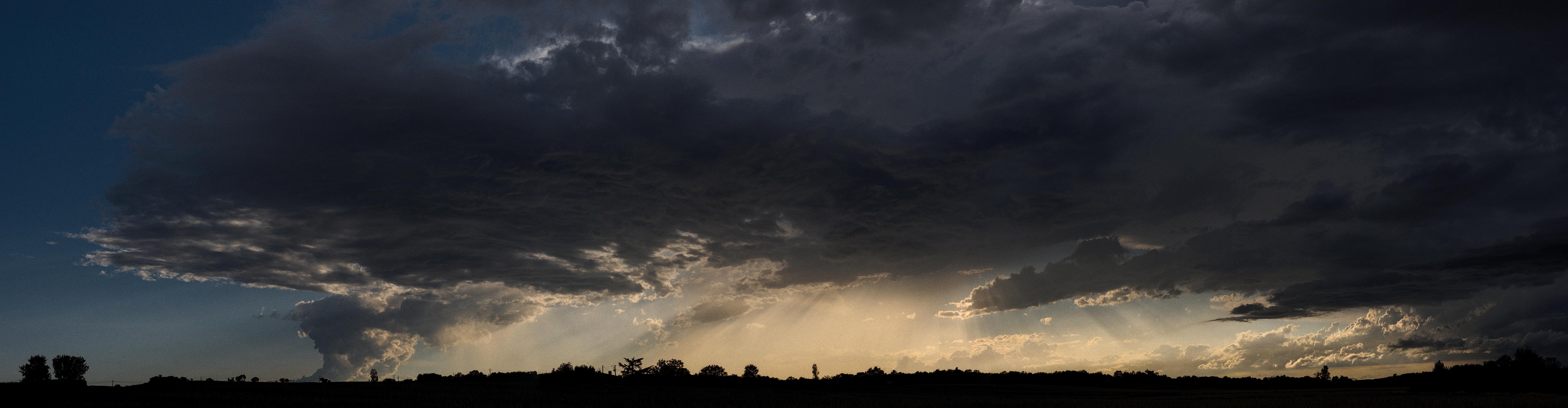 photo de ciel, nuages, orages, Coucher de soleil, Julien Franck