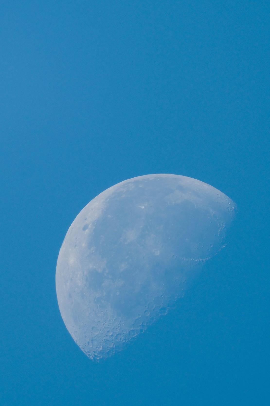 photo de lune, croissant de lune, Julien Franck